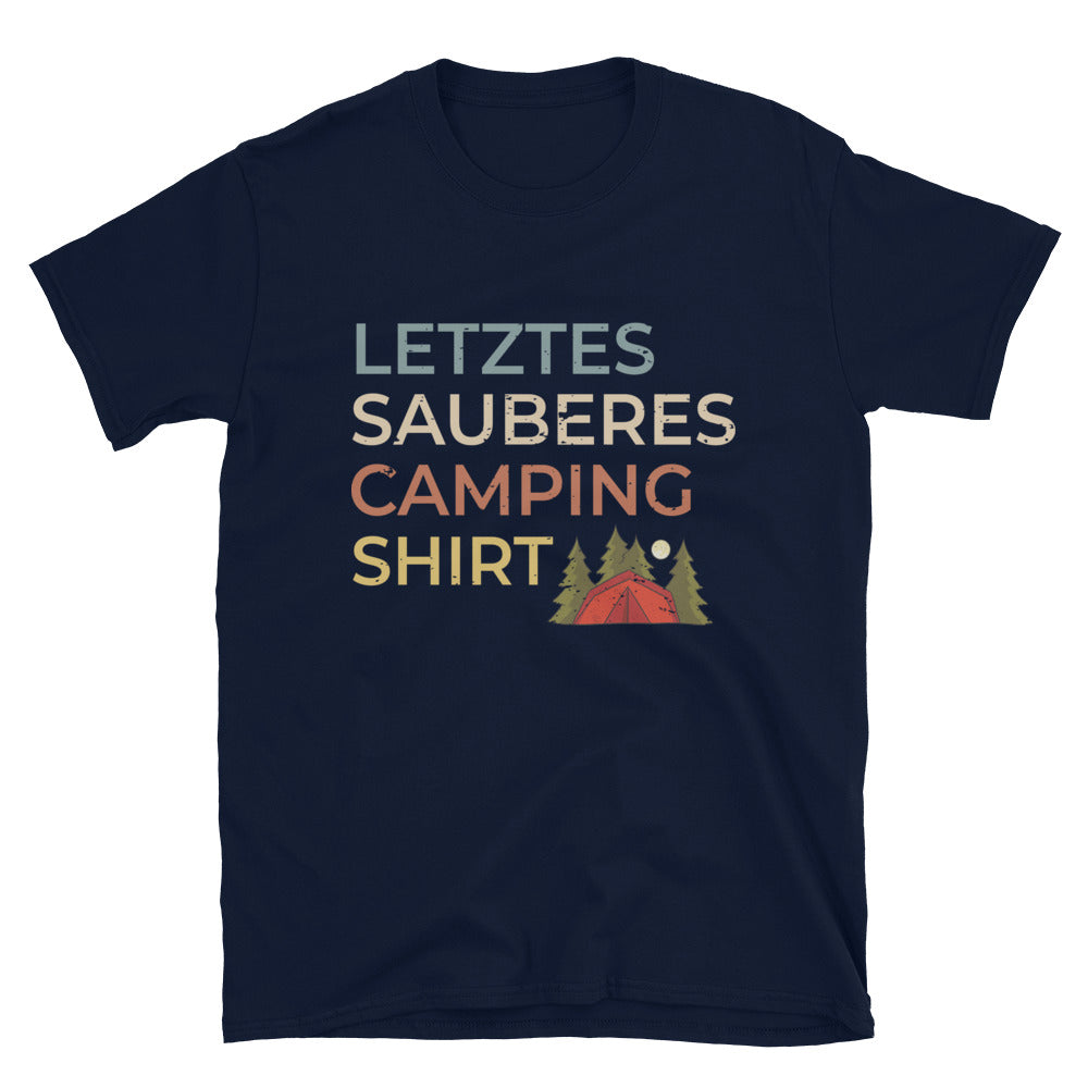 Letztes Sauberes Camping Shirt - T-Shirt (Unisex) camping Navy
