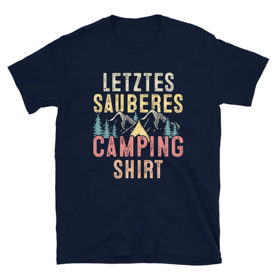 Letztes Sauberes Camping Shirt - T-Shirt (Unisex) camping Navy