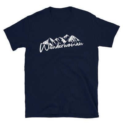 Wanderwoman - T-Shirt (Unisex) berge wandern Navy