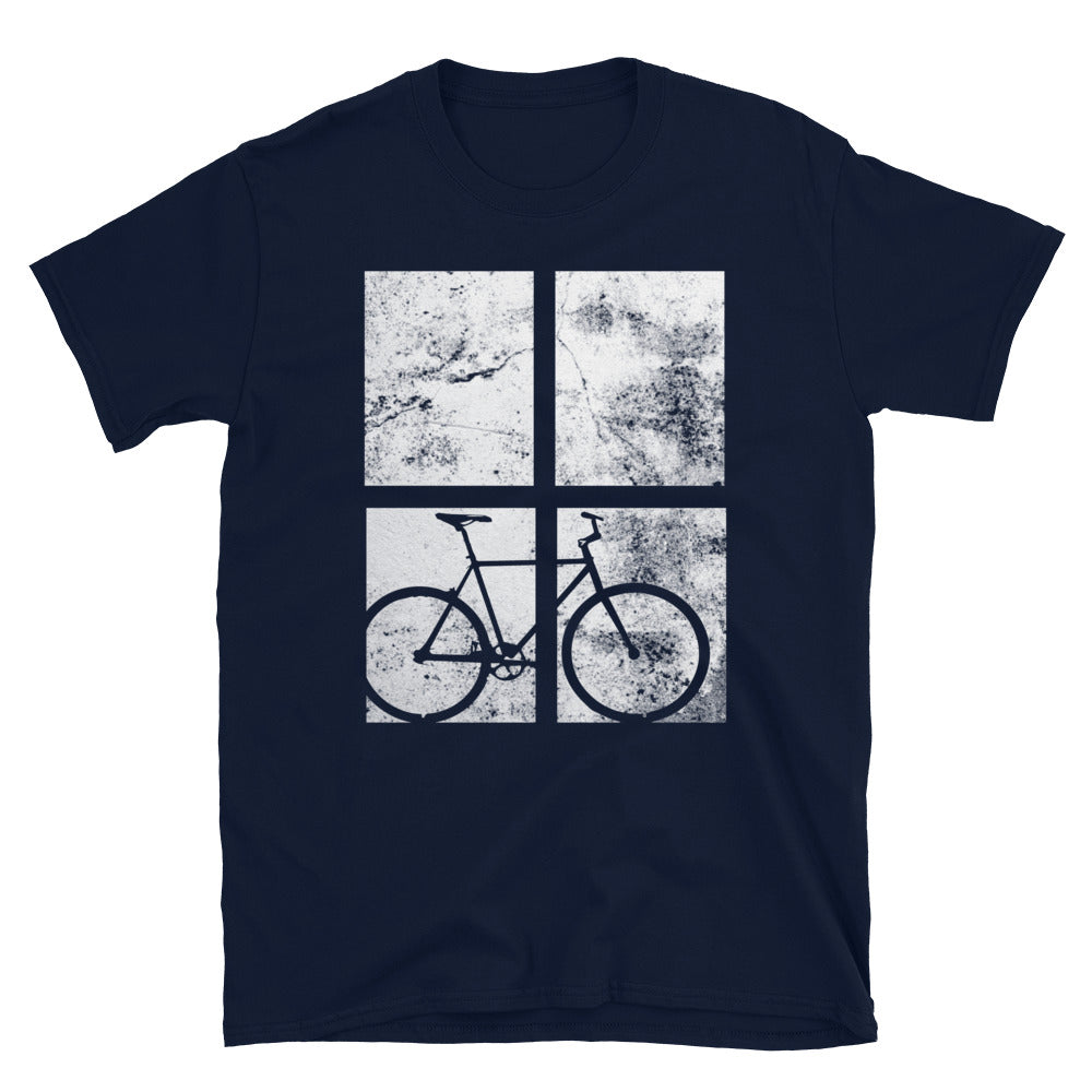 4 Rechtecke - Radfahren - T-Shirt (Unisex) fahrrad Navy