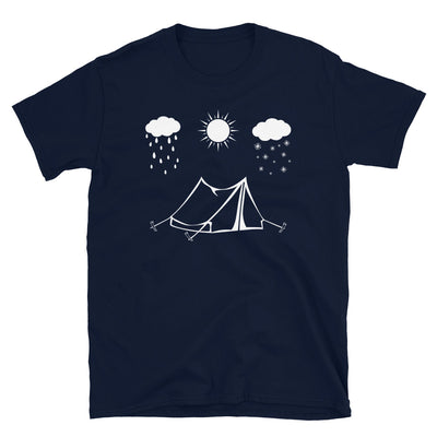 Alle Jahreszeiten Und Camping - T-Shirt (Unisex) camping Navy
