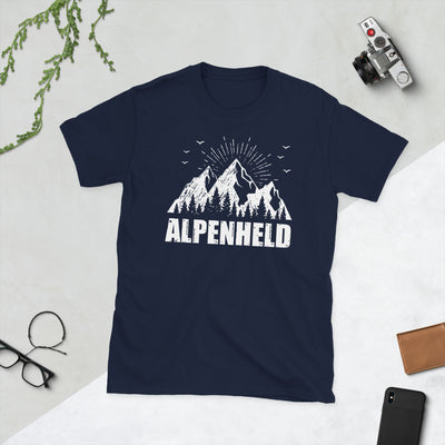 Alpenheld - T-Shirt (Unisex) berge Navy