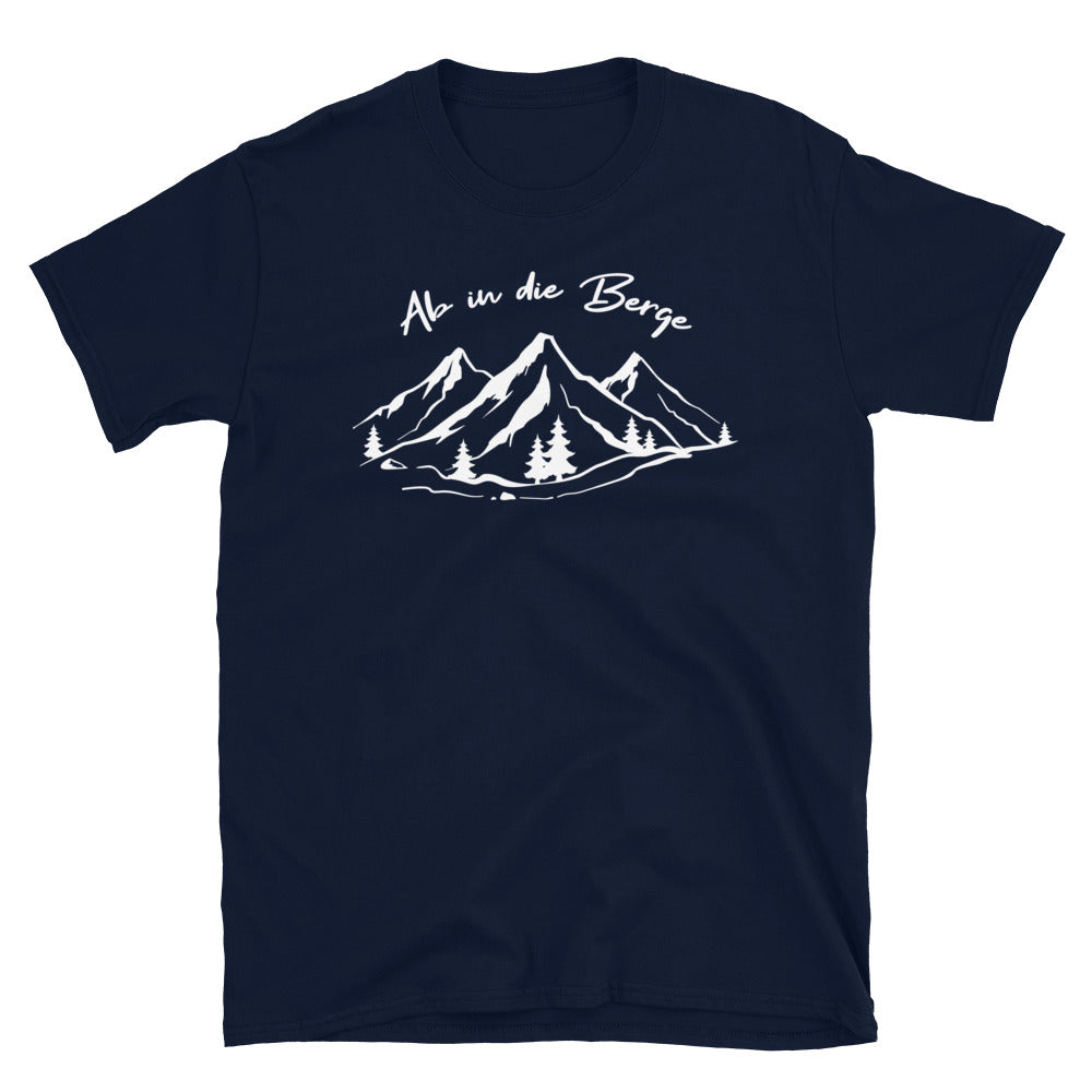 Ab In Die Berge - T-Shirt (Unisex) berge wandern Navy