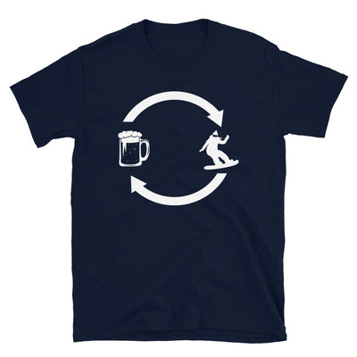 Bier, Laden Und Snowboarden 1 - T-Shirt (Unisex) snowboarden Navy
