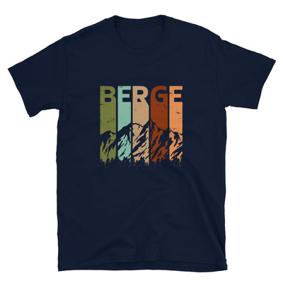 Berge - Vintage - T-Shirt (Unisex) berge Navy