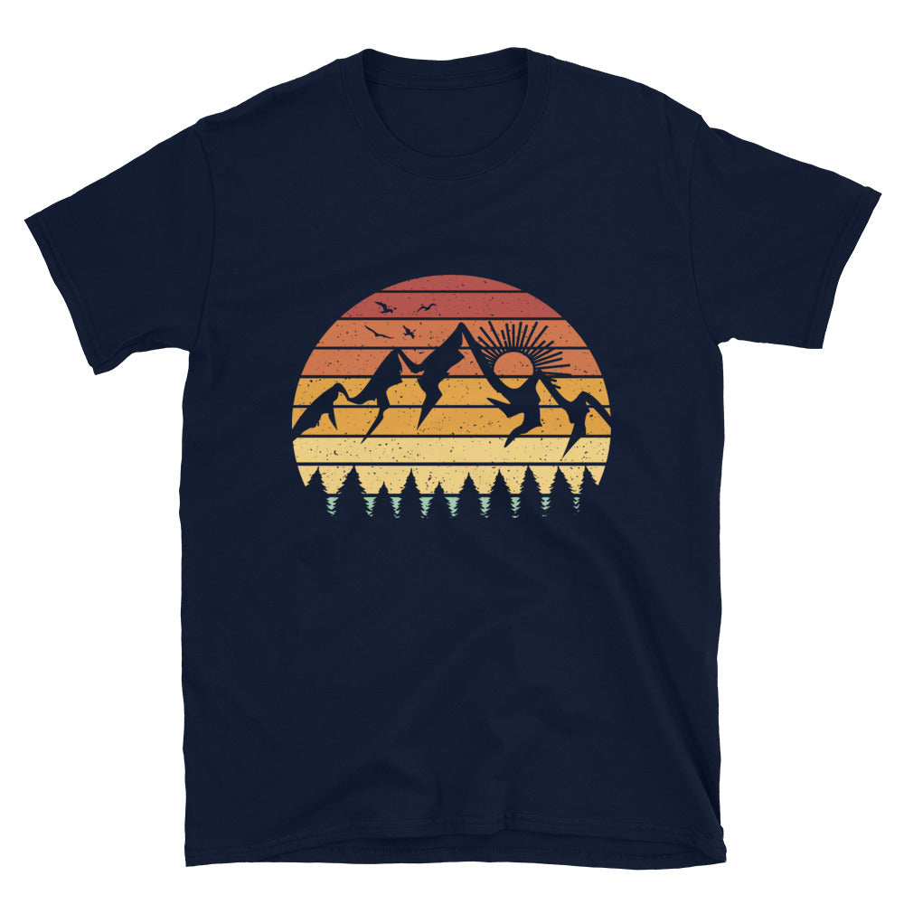 Berge Vintage - T-Shirt (Unisex) berge Navy