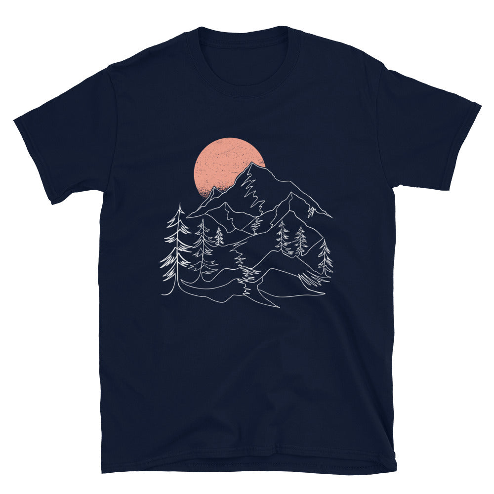Berglandschaft - T-Shirt (Unisex) berge Navy