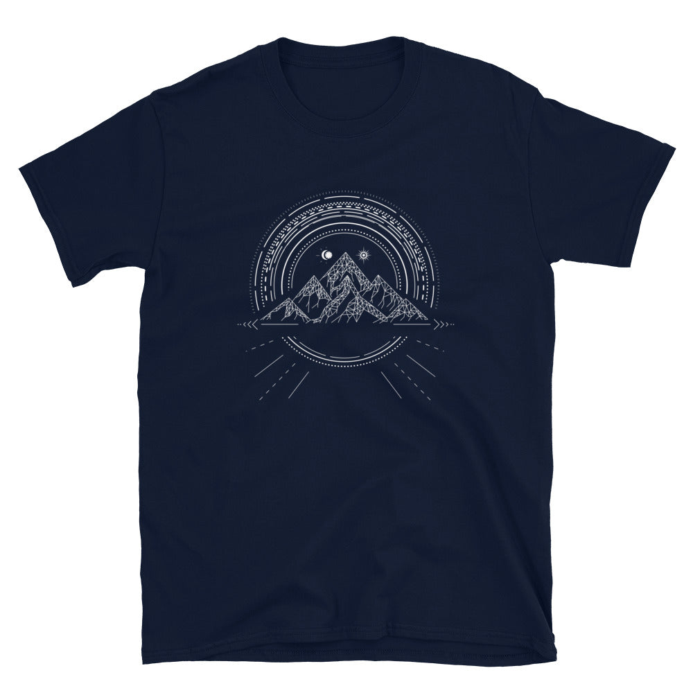 Bergreise Geometrisch - T-Shirt (Unisex) berge camping Navy