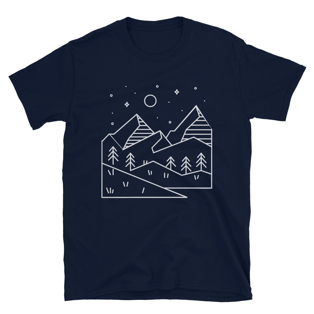 Bergtraum - T-Shirt (Unisex) berge Navy