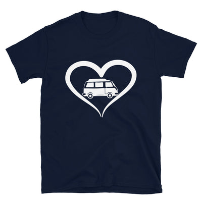 Camper Und Herz - T-Shirt (Unisex) camping Navy