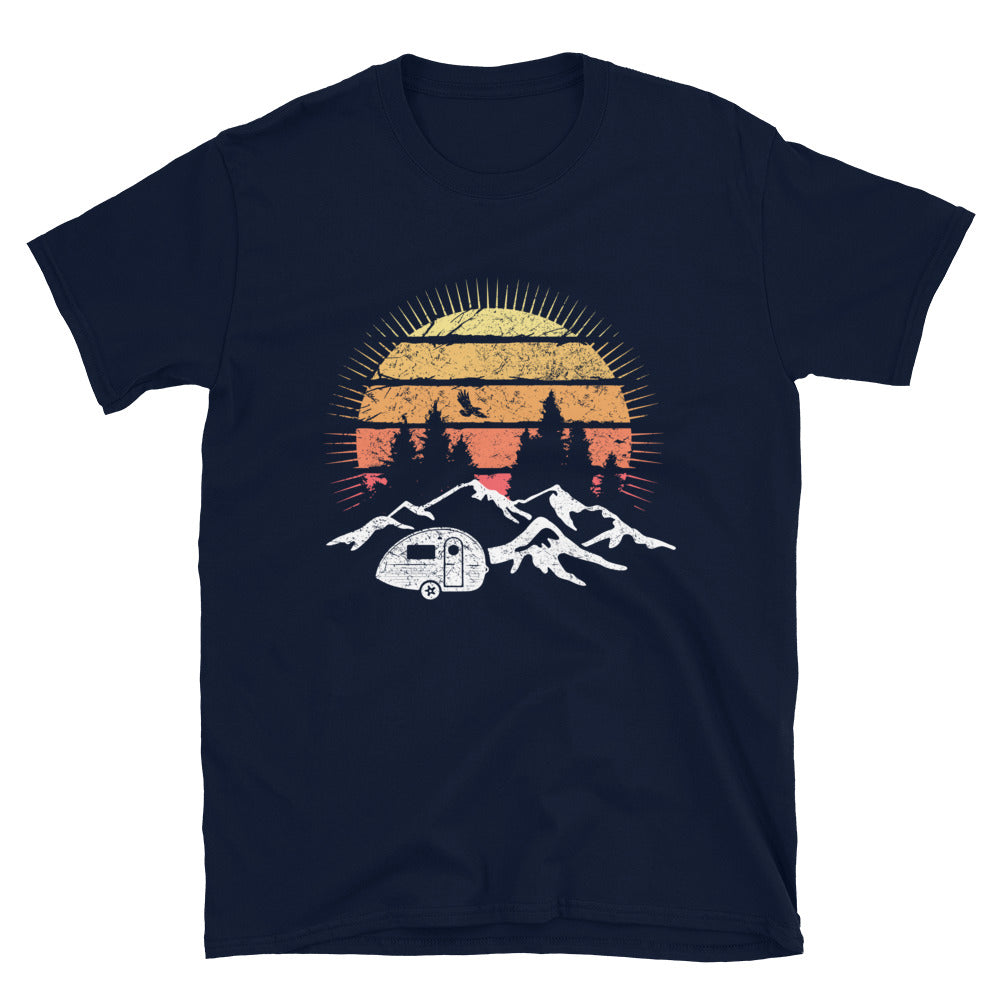 Camping Sonne Vintage - T-Shirt (Unisex) camping Navy