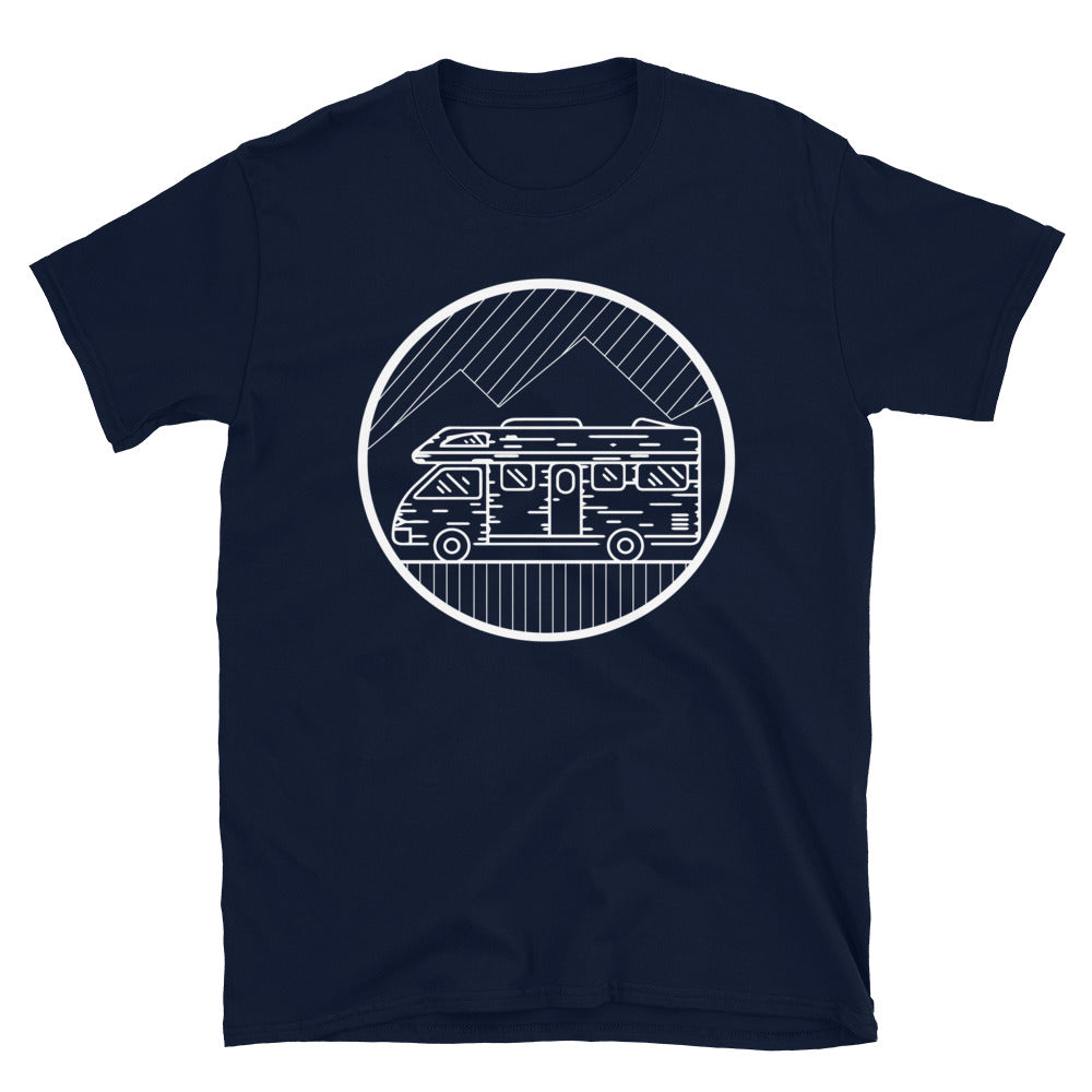 Kreis - Wohnmobil - T-Shirt (Unisex) camping Navy