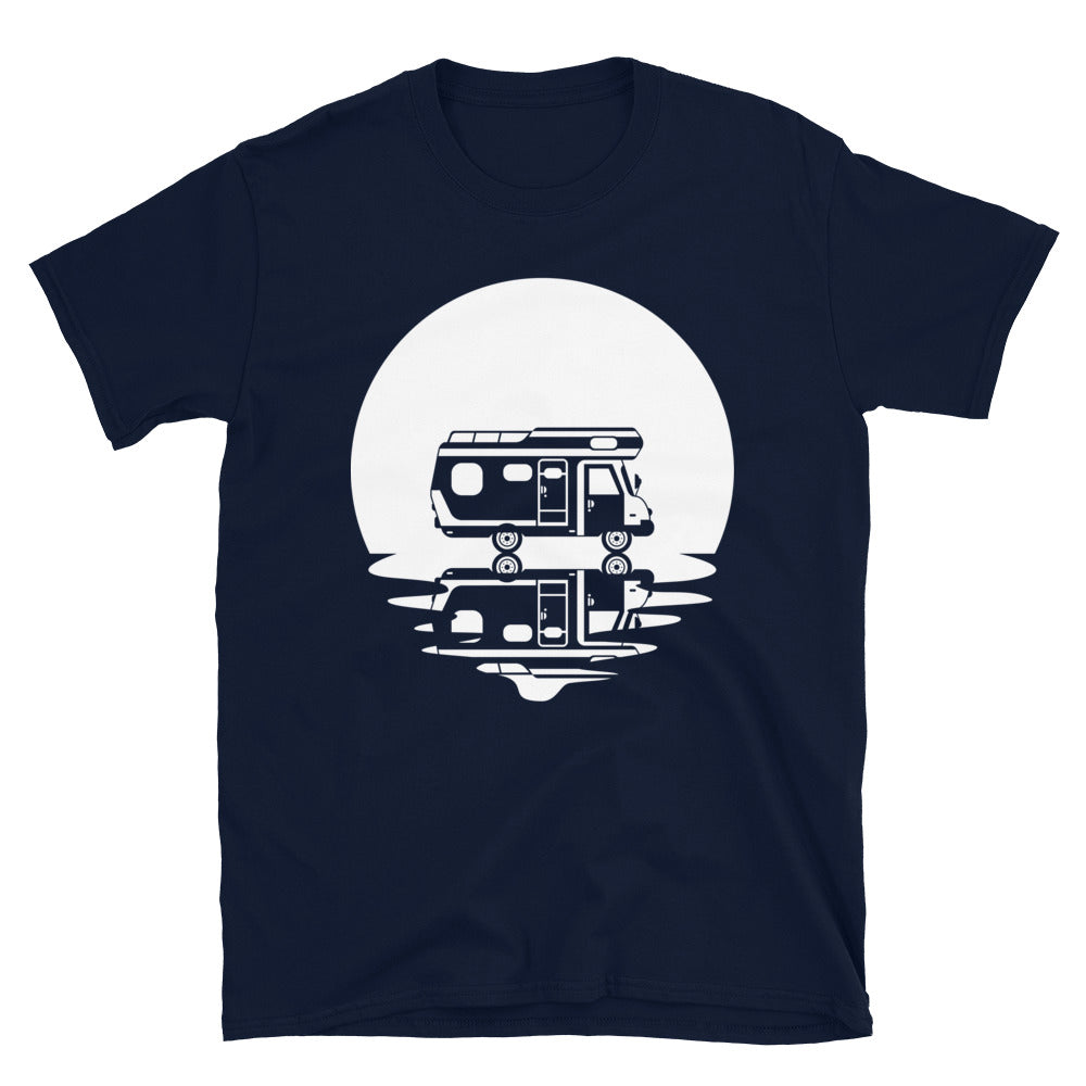 Kreis Und Spiegelung – Camping Van - T-Shirt (Unisex) camping Navy