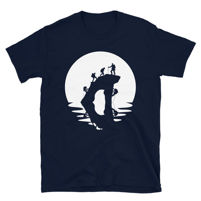 Kreis Und Reflexion - Klettern - T-Shirt (Unisex) klettern Navy