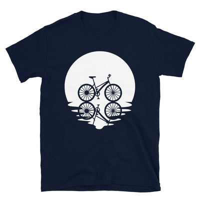 Kreis Und Reflexion - Radfahren - T-Shirt (Unisex) fahrrad Navy