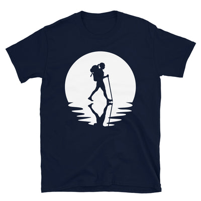Kreis Und Reflexion – Weibliches Wandern - T-Shirt (Unisex) wandern Navy