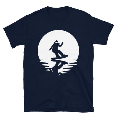 Kreis Und Reflexion – Snowboarden Für Frauen - T-Shirt (Unisex) snowboarden Navy