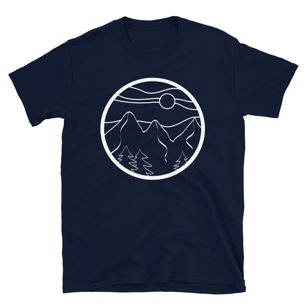 Kreis - Berg - T-Shirt (Unisex) berge Navy