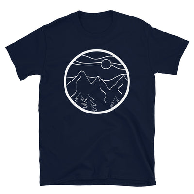 Kreis - Berg - T-Shirt (Unisex) berge Navy