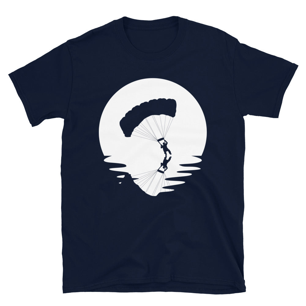 Kreis Und Reflexion - Paragliding - T-Shirt (Unisex) berge Navy
