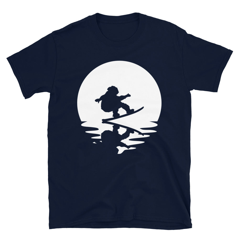 Kreis Und Reflexion – Snowboarden - T-Shirt (Unisex) snowboarden Navy