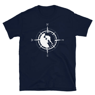 Kompass Und Klettern - T-Shirt (Unisex) klettern Navy