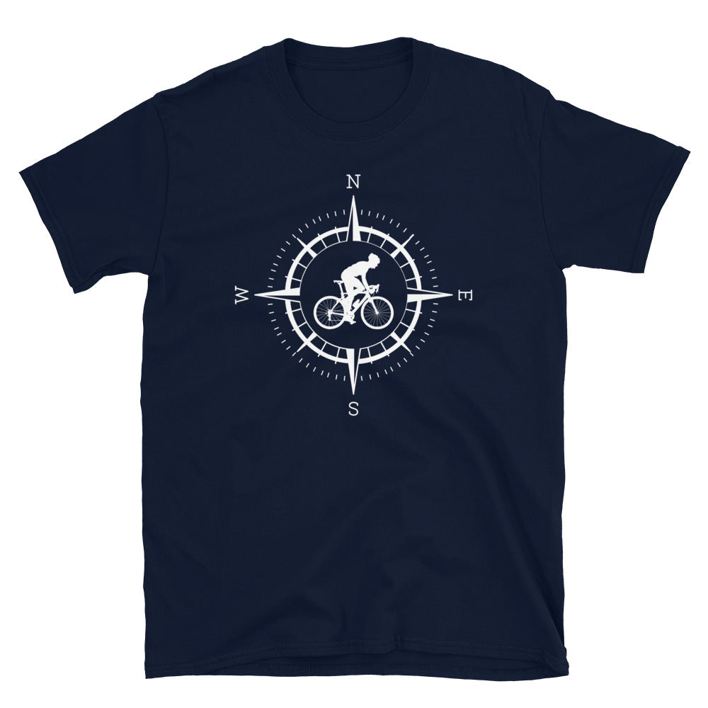 Kompass Und Radfahren - T-Shirt (Unisex) fahrrad Navy