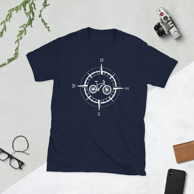 Kompass Und E-Bike - T-Shirt (Unisex) e-bike Navy
