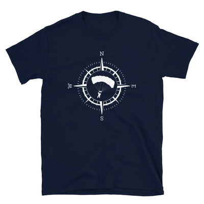Kompass Und Gleitschirmfliegen - T-Shirt (Unisex) berge Navy