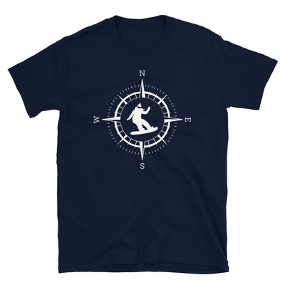 Kompass Und Snowboarden - T-Shirt (Unisex) snowboarden Navy