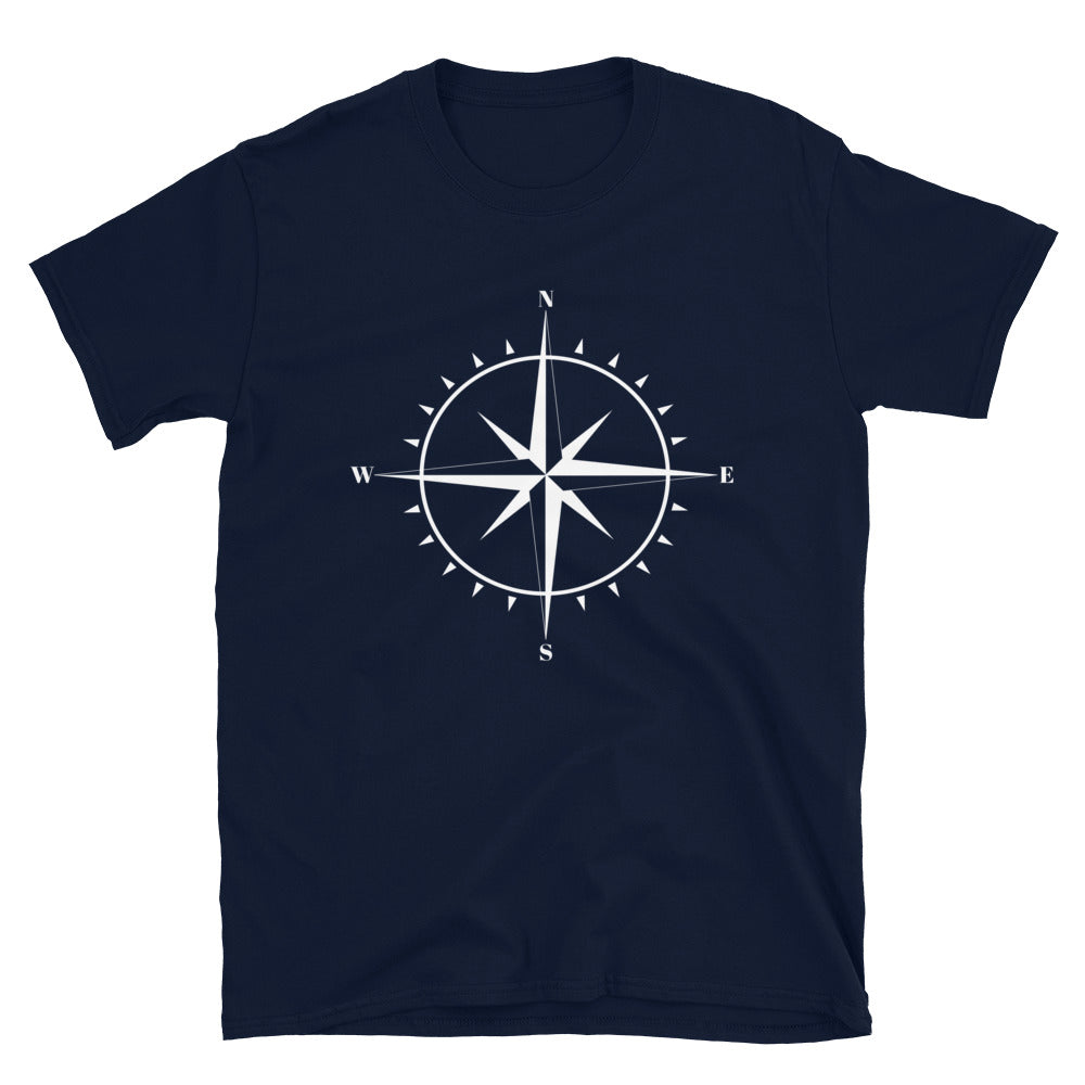 Kompass Für Reisende - T-Shirt (Unisex) camping Navy