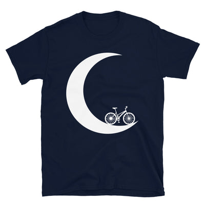 Halbmond - Radfahren - T-Shirt (Unisex) fahrrad Navy