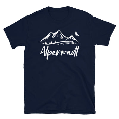 Alpenmadl - T-Shirt (Unisex) berge Navy