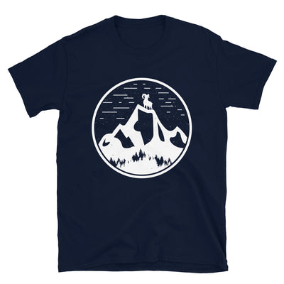 Alpensteinbock Am Berg - T-Shirt (Unisex) berge Navy