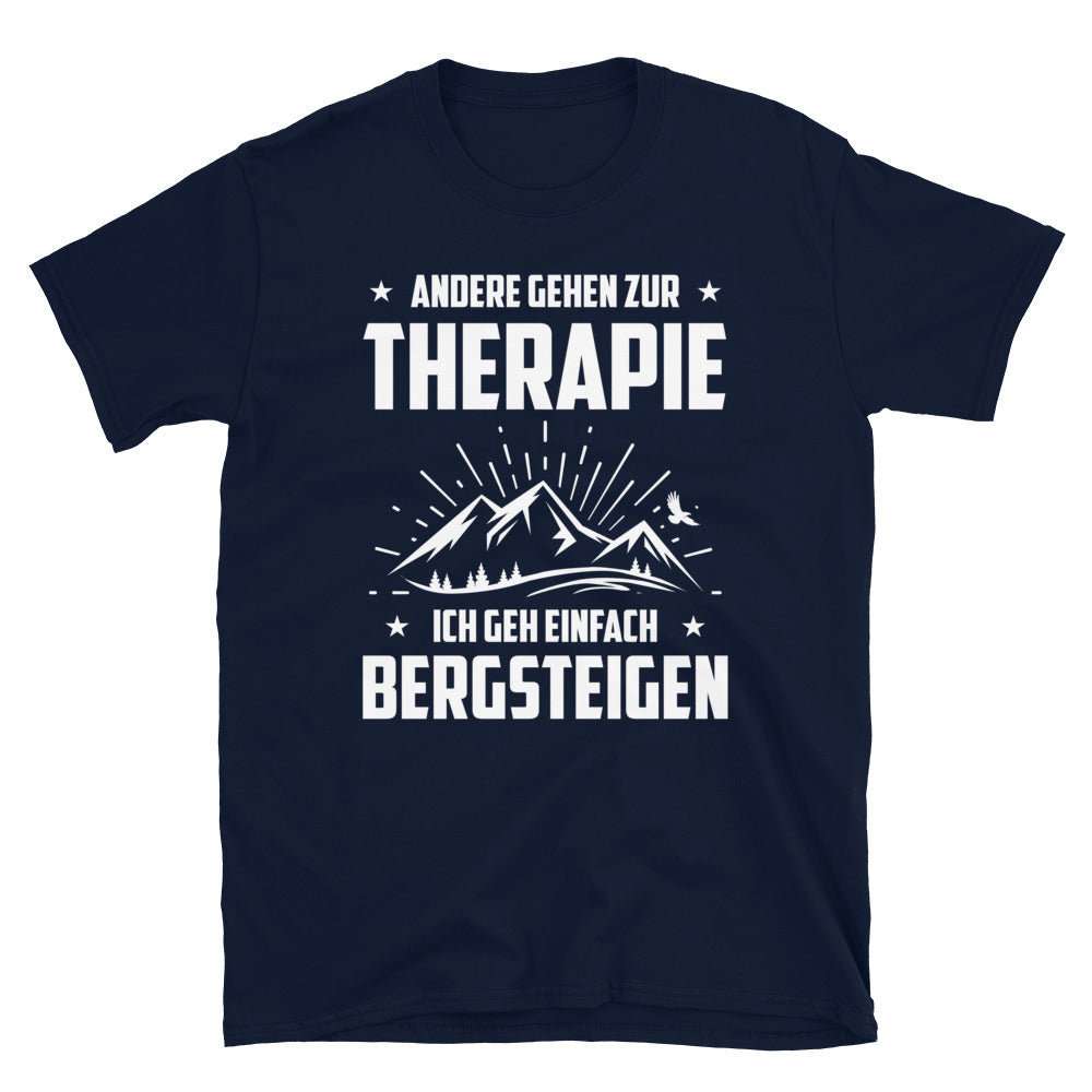 Andere Gehen Zur Therapie Ich Gen Einfach Bergsteigen - T-Shirt (Unisex) berge Navy