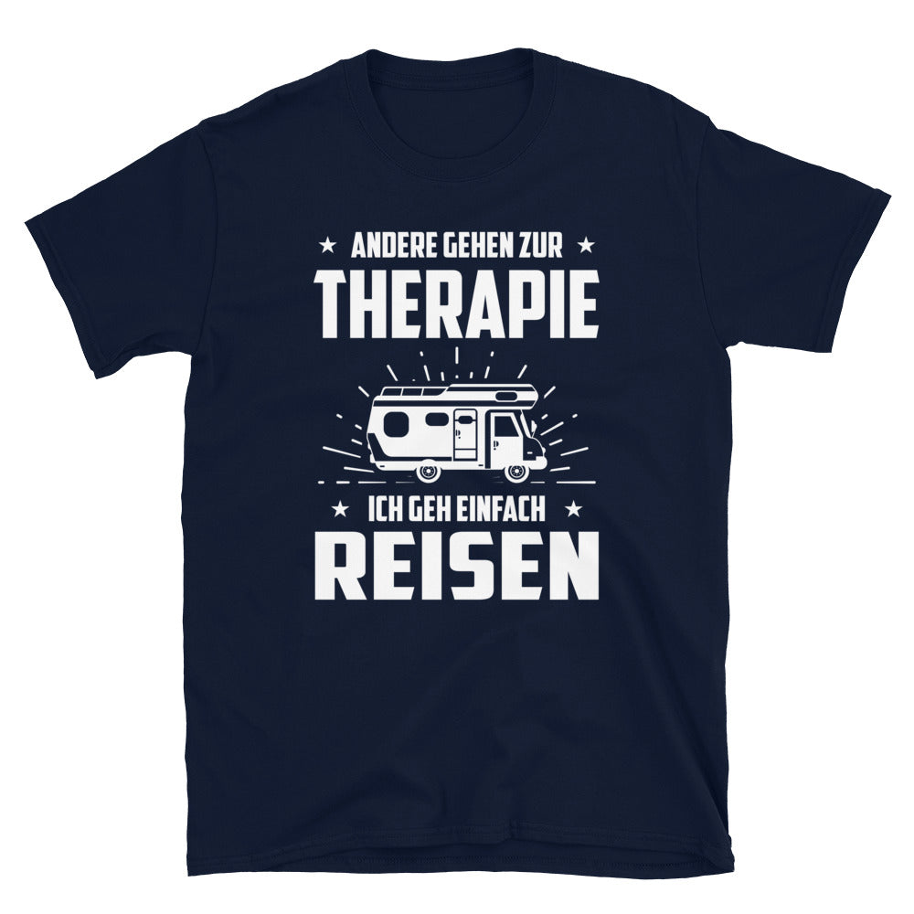 Andere Gehen Zur Therapie Ich Gen Einfach Reisen - T-Shirt (Unisex) camping Navy