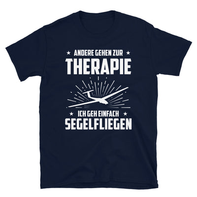 Andere Gehen Zur Therapie Ich Gen Einfach Segelfliegen - T-Shirt (Unisex) berge Navy