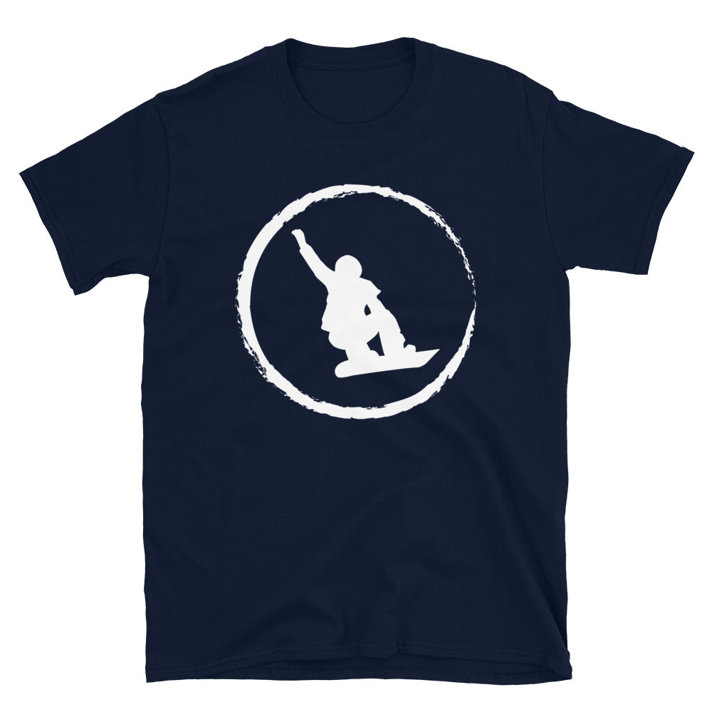 Kreis Und Snowboarden - T-Shirt (Unisex) snowboarden Navy