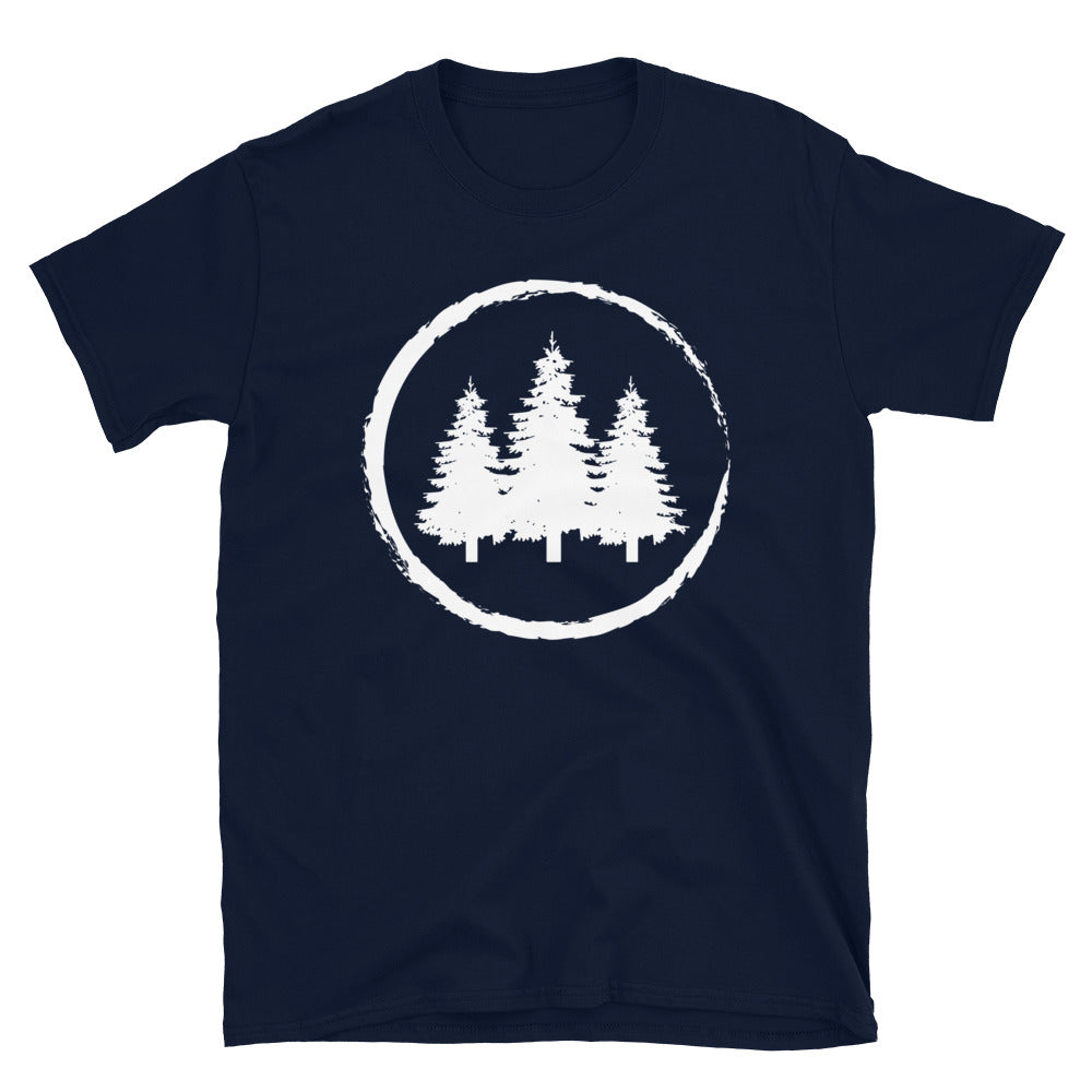 Kreis Und Bäume - T-Shirt (Unisex) camping Navy