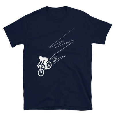 Kurvenlinie – Radfahren - T-Shirt (Unisex) fahrrad Navy