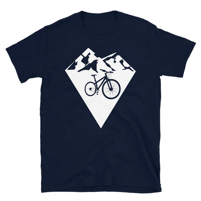 Diamond Shape - Mountain - Cycling - T-Shirt (Unisex) fahrrad Navy