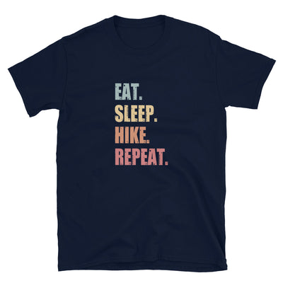 Eat Sleep Hike Repeat - T-Shirt (Unisex) wandern Navy