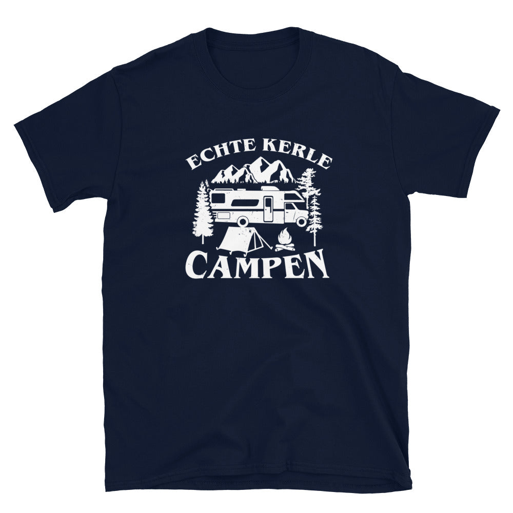 Echte Kerle Campen - T-Shirt (Unisex) camping Navy