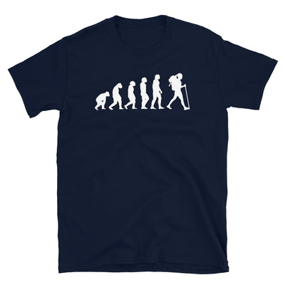 Evolution Und Wandern - T-Shirt (Unisex) wandern Navy
