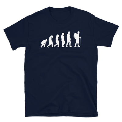 Evolution Und Wandern - T-Shirt (Unisex) wandern Navy