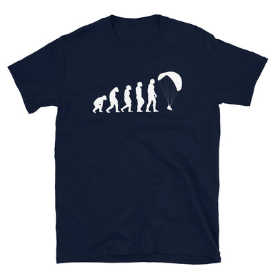 Evolution Und Gleitschirmfliegen - T-Shirt (Unisex) berge Navy