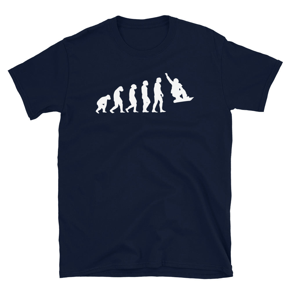 Evolution Und Snowboarden - T-Shirt (Unisex) snowboarden Navy