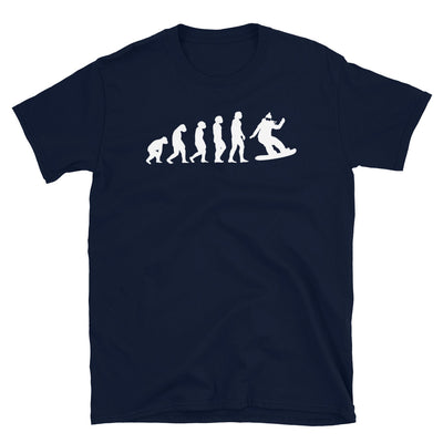 Evolution Und Snowboarden - T-Shirt (Unisex) snowboarden Navy