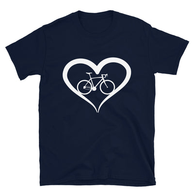 Fahrrad Und Herz - T-Shirt (Unisex) fahrrad Navy