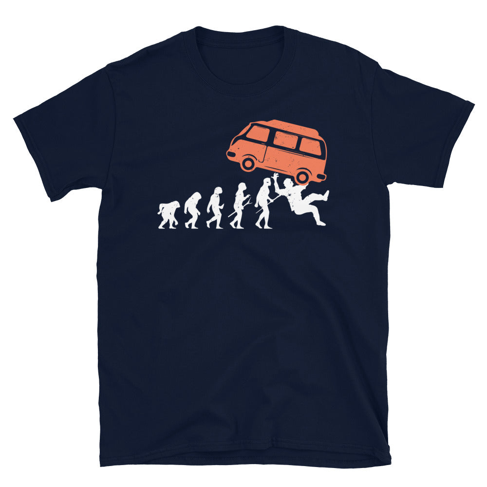 Evolution Und Camping Van - T-Shirt (Unisex) camping Navy